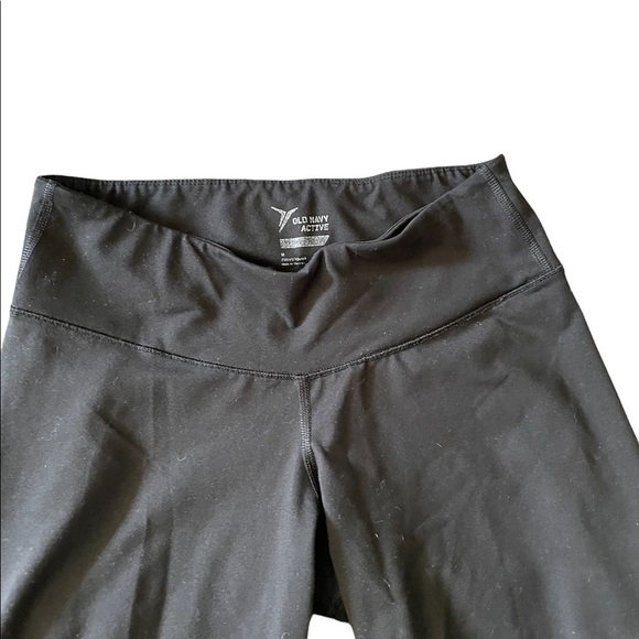 Old Navy Black and Blue Leggings Pants size Medium - Picture 4 of 5